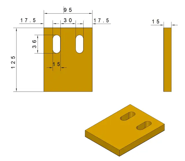 Beam Rotorclean sugenal PU (94x125x15) 2stk/sett 80-85 ShA 