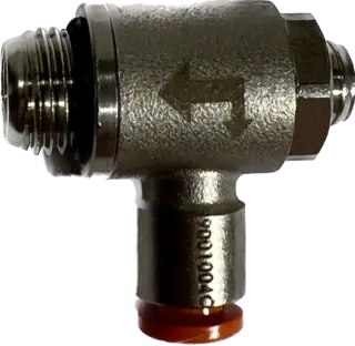 Beam 6 mm luftnippel, vinkel med flens (3-463)