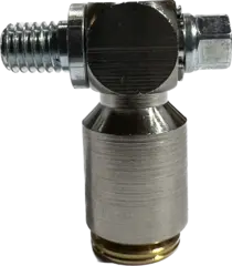 Beam luftkobling vinkel med dreining lynfitt - M6x1 - 6mm