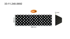 Veistål perforert 11x240x692mm 2-fot (14010564)