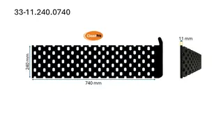 Veistål perforert endebøy 11x240x740mm (692) (14010869)