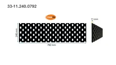Veistål perforert 11x240x792mm (14010565)