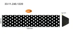 Veistål perforert 11x240x1220mm 4-fot (14010567)