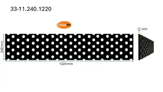 Veistål perforert 11x240x1220mm 4-fot (14010567)
