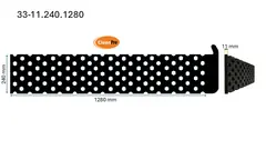 Veistål perforert endebøy 11x240x1280mm (1220) (14010571)