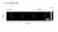 Veistål glatt 12x200x1220mm, 4x2 hull 4-fot (14010552)