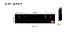 Veistål hardmetall 610mm/ 2-fot 19x130x610mm