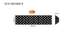 Veistål perforert 9x180x692mm (9X180X692)