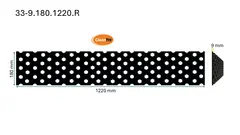 Veistål perforert 9x180x1220mm (4-fot) (9X180X1220)
