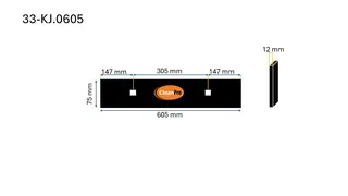 Klemjern/festeblekk 605mm