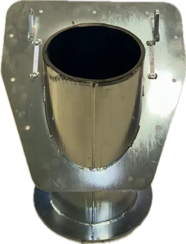 Indløpsrør med flens til CC5006/C401 Vulkanisert/med gummi (3-507)