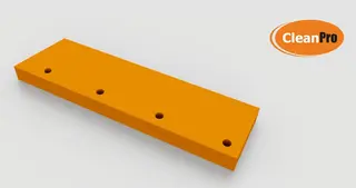 Schmidt Tarron skj&#230;r slaps, skr&#229; ende PU 90 shA (525x140x40)