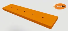 Tellefsdal sliteskj&#230;r, 5 hull PU 95 shA (910x200x40)