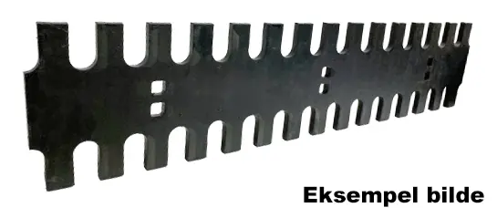 Veistål isriver rett 12x200x1220mm 4-fot (14010576) 