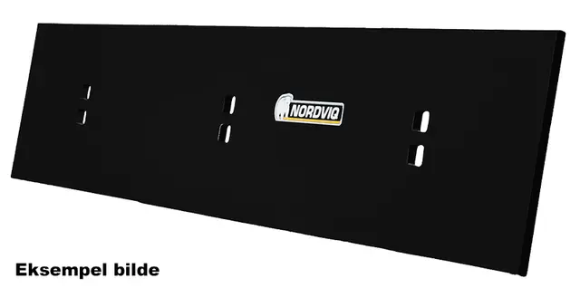 Veistål glatt 12x200x605mm, 4x2 hull 2-fot (14010455) 