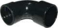 Endemuffe spesial, 38mm til 50mm 90 grader, svart