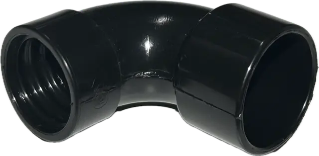 Endemuffe spesial, 38mm til 50mm 90 grader, svart 